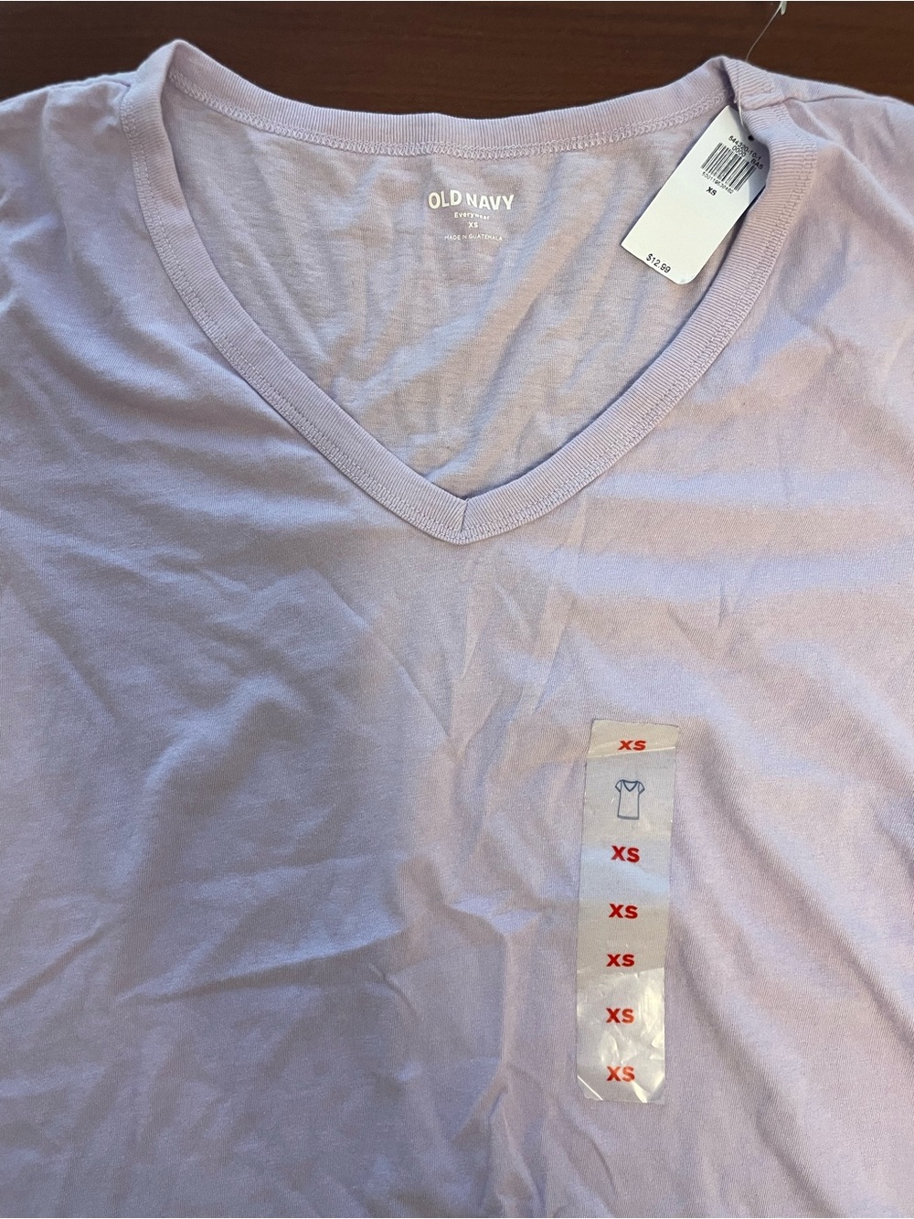Old Navy Men's Light Lavender V-Neck Tee